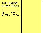 Tom Sadge as Neil Diamond Guest Book, graphic by Marion Sadge - Copyright 2006 - 2007