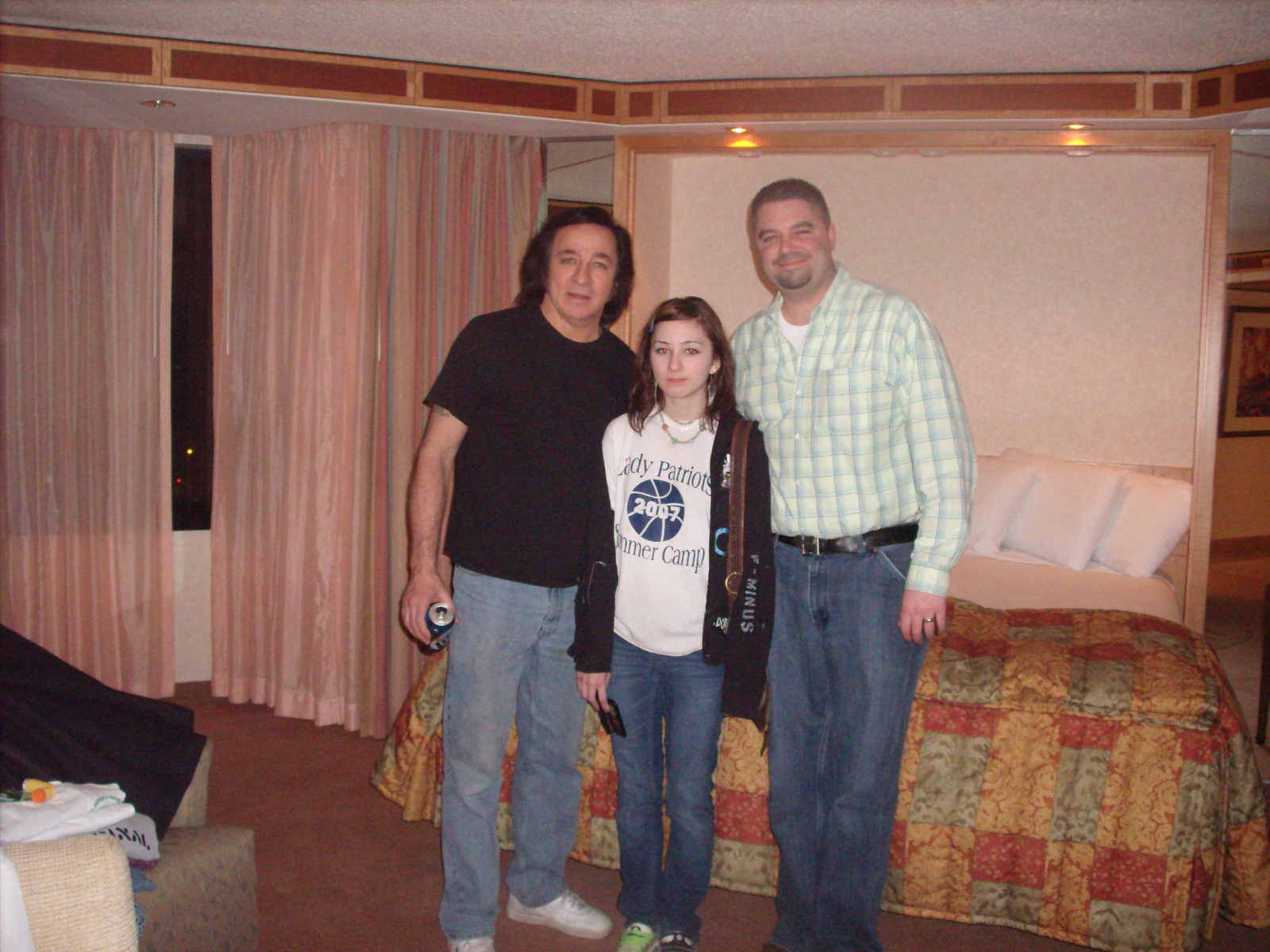 Tom Sadge with Jim Noone (Marion's nephew) and Therese, Hilton Atlantic City - Photo: Marion Sadge - webmaster of TomSadge.com