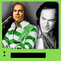 Tom Sadge and Neil Diamond television graphic by Marion Sadge.