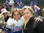 Longtime good friend of the Sadge Family:Donna Trapp, pictured with Hillary Clinton during Campaign 2008!