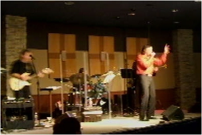 Tom Sadge performs live with band, 2008 in Madison WI