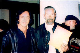 Tom Sadge with Alan Lindgren of Neil Diamond's band