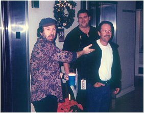 Tom Sadge with Doug Rhone and Hadley Hockensmith.