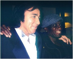 Tom Sadge with King Erisson of Neil Diamond's band.