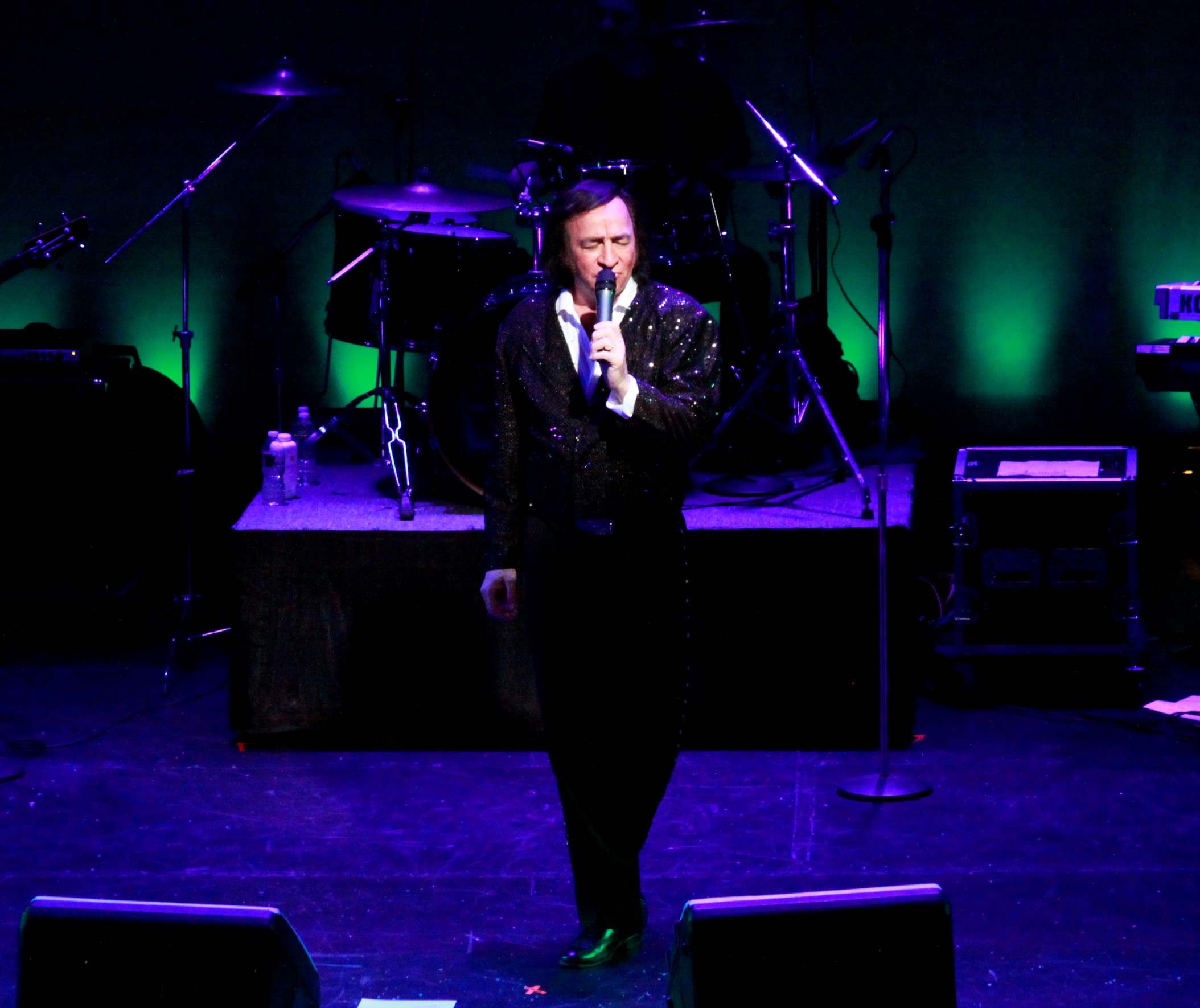 Tom Sadge as Neil Diamond with tribute band.